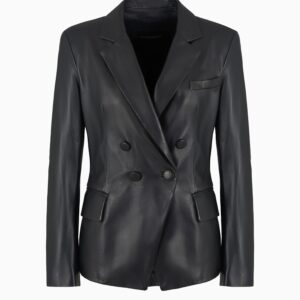 NAPPA LAMBSKIN DOUBLE-BREASTED JACKET