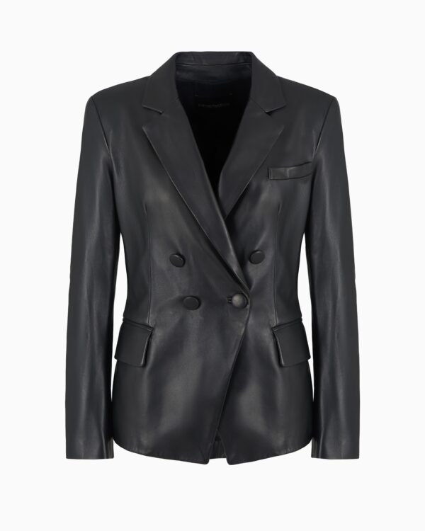 NAPPA LAMBSKIN DOUBLE-BREASTED JACKET