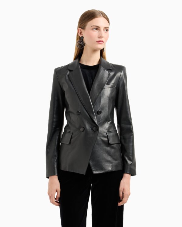 NAPPA LAMBSKIN DOUBLE-BREASTED JACKET - Image 5