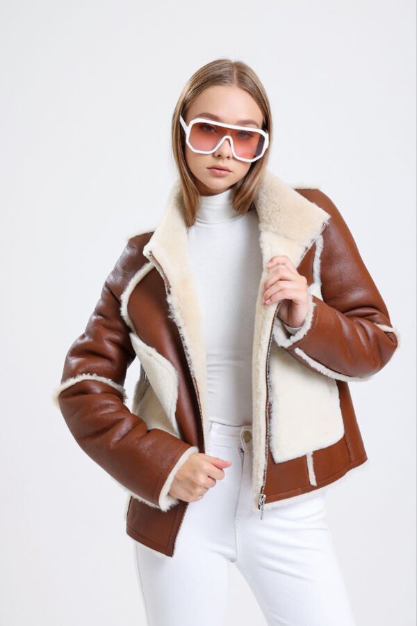 Centenary Bomber Leather Jacket - Image 4