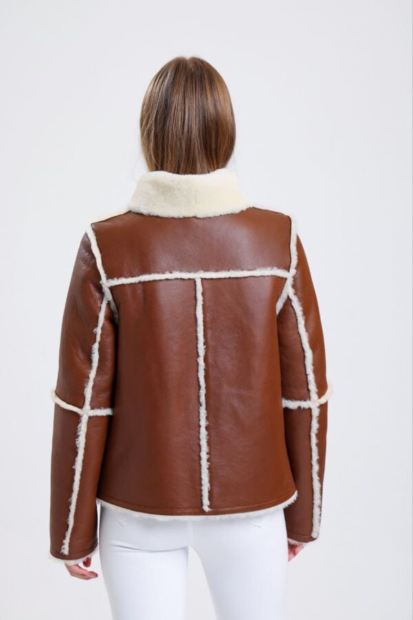 Centenary Bomber Leather Jacket - Image 2