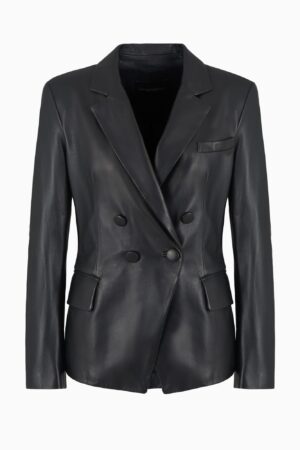 NAPPA LAMBSKIN DOUBLE-BREASTED JACKET