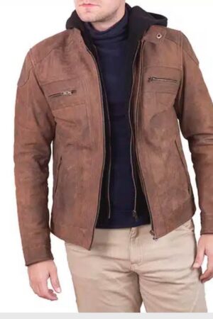 Men's Brown Leather Jacket