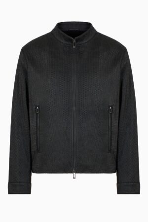 Men's perforated nappa lambskin